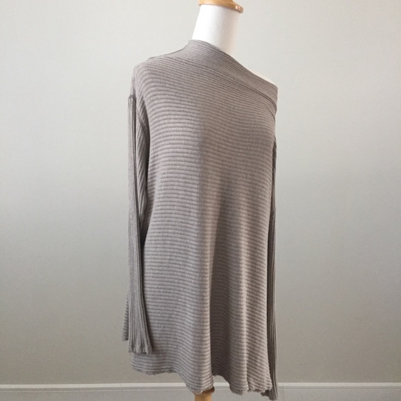 NWOT Free People Lover Rib Split Back Knit, Sz L - Picture 7 of 8